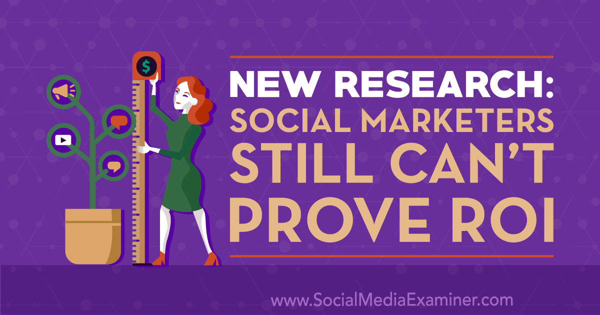 New Research: Social Marketers Still Can’t Prove ROI