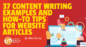 37 Content Writing Examples and How-To Tips for Website Articles