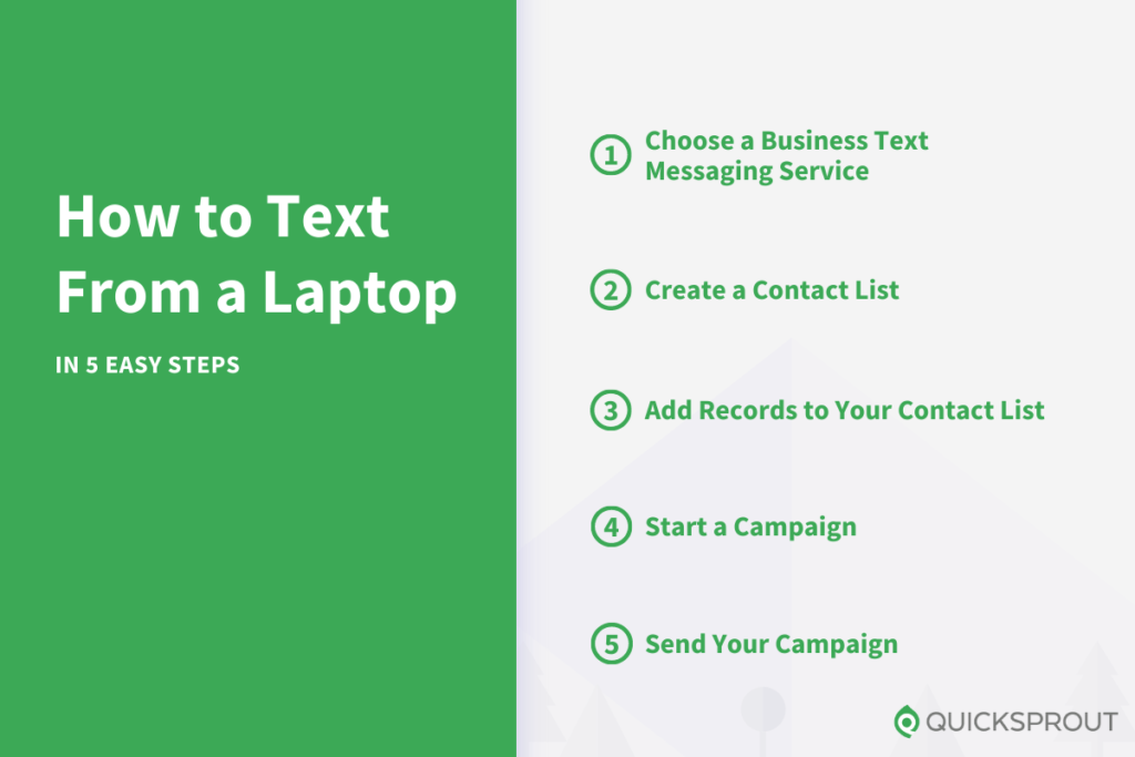 How to Text From a Laptop